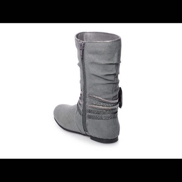 Jumping Beans Sahara Toddler Girls BLACK Boots - Picture 2 of 6